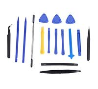 Set di strumenti di riparazione elettronica, struttura in PVC e metallo con configurazione 16 pezzi, kit di smontaggio del dispositivo per la manutenzione di telefoni cellulari,