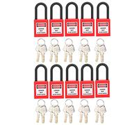 Set di Strumenti di Sicurezza per Lockout Tagout Industriale in Nylon PA Antipolvere per Isolamento di Ingegneria Industriale Rosso