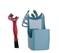 Set Di Strumenti Di Stoccaggio 'olio A Catena Per Biciclette - Contenitore Di Olio Per Pulizia Anti -spruzzo Con Spazzola | Strumento Di Stoccaggio 'inquinamento Da Petrolio | 10.03x6.10x5.5 P