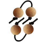 Set di strumenti Gogo Hand Balls Percussion, 4 pezzi, cinghie regolabili con sfere di sughero, per esercitarsi al ritmo, sentirsi leggeri e silenziosi