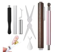 Set di strumenti magnetici per unghie, design per manicure francese, con brillantini, forte magnete per unghie, per donne e ragazze, per la casa, per principianti, saloni di bellezza, creazione di