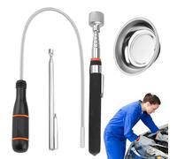 Set di strumenti magnetici telescopici,Accessorio di sequestro metallico per meccanica rotante, accessori di riparazione auto regolabili, simpatici gadget per papà, nonno, marito, figlio