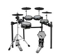 Set Di Strumenti Musicali A Batteria Elettronica Pieghevole Portatile. Cinque Tamburi E Quattro Piatti. Tamburo Digitale Batteria Elettronica Kit