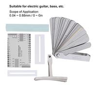 Set di Strumenti per Chitarra Levigatrice per Chitarra Calibro per Raggio String Action Righello Protezioni per Tastiera Kit Completo Basso Elettrico Banjo Mandolino Metallo