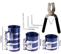 Set di strumenti per compressore ad anello per pistone, per auto Engine Piston Ring Compressor Tool & Piston Ring Pliers with Adjustable Safety Screws