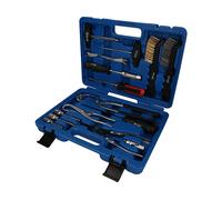 BRILLIANT TOOLS Universal-Bremstrommel und Bremsscheiben-Werkzeug-Satz, 15-TLG. Set di Attrezzi per Tamburo e Disco Freno, Alluminio, Non specificato