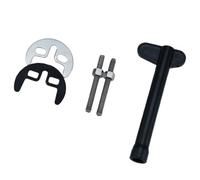 Set di strumenti per guarnizioni per rubinetto in acciaio inossidabile/rame per installazione di lavello a foro singolo/doppio con kit di chiavi per rubinetto di fissaggio a ferro di cavallo in