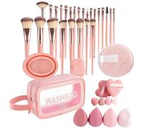 Set di strumenti per il trucco professionale - Kit di pennelli a setole morbida, pennelli di bellezza | Ben spazzole estetiche a 46 pezzi con borsa, accessori per la cura della per gli occhi d