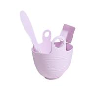 Set di strumenti per il viso in silicone portatile con spazzola per mescolare ciotola e accessori essenziali per gli appassionati di bellezza accessori per il viso
