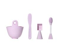 Set di strumenti per il viso in silicone portatile con spazzola per mescolare ciotola e accessori essenziali per gli appassionati di bellezza accessori per il viso