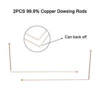 Set di strumenti per indagini paranormali sonde in rame e guanti in nylon morbid