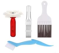 Set di strumenti per la pulizia della casa con 4 pettini in metallo resistenti per la cura del condizionatore d'aria e del frigorifero