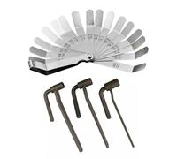 Set di strumenti per la regolazione della valvola del motociclo in acciaio inox, include un misuratore di spessimetro accurato per la messa a punto