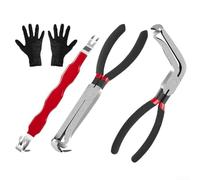 Set di strumenti per la rimozione automatica del cablaggio con tronchesi dritte e curve e connettore con manico rosso per un efficiente disinnesto del connettore elettrico