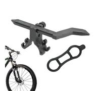 Set di strumenti per la rimozione delle ruote della bicicletta, con indicatore meccanico in nylon, acciaio, alluminio, 110 mm, leggero, supporto di riparazione per raddrizzare le ruote della bici da