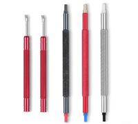 Set di strumenti per la rimozione e la rimozione di orologi, kit di 3 pezzi con estrattore a doppia estremità per protezione, strumenti di riparazione in metallo per orologiai e appassionati (C)