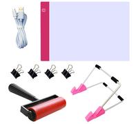 Set di strumenti per lavagna luminosa a LED per pittura a diamante A4, tavolo da