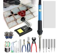 Set di Strumenti per L'avviamento in Vetro Colorato Set di Strumenti per Vetro E Mosaico Fai-da-Te Fai-da-Te Kit di Strumenti per Taglierina E Saldatore per L'operaio del Vetro Appassionato