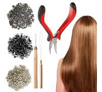 Set di strumenti per l'estensione dei capelli per principianti - Pinza di prolunga per capelli più lunghi - Forniture per acconciatura domestica per donne e ragazze acconciatura a casa celebrazioni