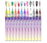 Set di strumenti per , manicure art, pennarello impermeabile per unghie, pennarello per unghie lunga durata, smalto impermeabile, perfetto e adatto per le donne