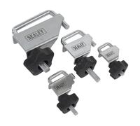 Sealey Set morsetti per tubi VS0301 – 4 pezzi per freni e carburante, acciaio