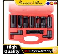 Set di strumenti per presa sensore di ossigeno da 10 pezzi Kit di installazione sensore O2 Kit di rimozione unità di invio pressione olio per sistema di scarico auto