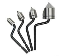 Set di strumenti per sbavatura con manico NB1000 e 4 teste a testa svasata BC6301/8301/1041/1651, acciaio M2 ad alte prestazioni 90°, per metallo, plastica, gomma, strumento manuale per smussare e