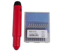 Set di strumenti per sbavatura HSS per acciaio e rame | 10 lame affilate HSS per rimuovere le sbavature del metallo, ideali per tubazioni, design durevole