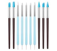 Set di strumenti per scultura - 15 pezzi professionale per argilla, pennello con punta in silicone | per modellazione fai da te portatili per intagliare, punteggiare, opere d'arte, sculture
