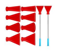 Set di strumenti per ugelli per pittura di alta qualità Cannucce in acciaio inossidabile Bocchini in silicone 4 dimensioni Punta di soffiaggio Forniture per vernici olandese per versare forniture