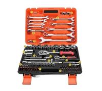 Set di Strumenti Set di Chiavi A Bussola da 84 Pezzi Kit di Utensili Manuali per La Casa Set di Strumenti di Riparazione Automatica con Cassetta degli Attrezzi Portatile Kit Attrezzi per La Casa