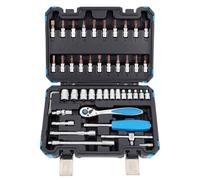 Set di Strumenti Set di Utensili Meccanici da 72 Pezzi, Chiavi E Bussole, Utensili for Riparazioni Automobilistiche con Cassetta degli Attrezzi Kit Attrezzi per La Casa