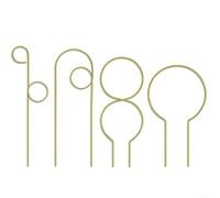 Set di strutture rampicanti in ferro con quattro forme per sostenere e stabilizzare piante in vaso da interni ed esterni come Pothos e gelsomino (quattro set di oro)