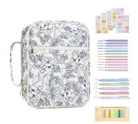 Set di studio biblico - 30 x 8 x 23 cm cotone | custodia per diario con grande capacità | custodia trapuntata | organizzatore per serate di preghiera | regalo per adolescenti, insegnanti e adulti