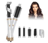 Set di styler per capelli 5 in 1, Magic Styler, negativo, con aria sinistra/destra, 3 regolazione della temperatura, set Airstyler, volume dei capelli, arricciatura e asciugacapelli per capelli secchi