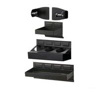 Set di supporti e organizer per gadget per officina, garage, 6 vassoi magnetici a 12 scomparti con bomboletta spray per asciugamani di carta, 4 pezzi Screwdr