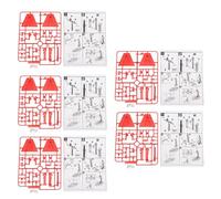 Set di supporti per action figure Display stabile per vari oggetti da collezione da 6 pollici Decorazioni per la casa (Rosso trasparente)