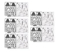 Set di supporti per action figure Display stabile per vari oggetti da collezione da 6 pollici Decorazioni per la casa (Nera)