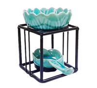 Set di supporti per bruciatori a olio, 400 g, leggero bruciatore per aromaterapia, diffusore di aromi a olio facile da usare, bruciatore a olio in metallo, scalda cera per accessori per la casa e