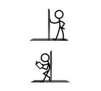Set di supporti per mensole in metallo e ferro, G | Figure decorative per organizzazione scrivania e sale studio