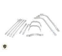 Set di supporti per parafanghi cromati BSA A7 A10 Superrocket Goldstar | Adat...