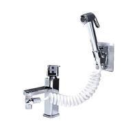 Set di supporto for soffione doccia in ABS for rubinetto da bagno, base, tubo flessibile e valvola, for lavabo, bidet, accessori for il bagno