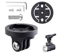 Set di supporto per luce da bicicletta, supporto per manubrio bicicletta, adattatore universale, compatibile con Gopro, luce per bicicletta, compatibile con Garmin