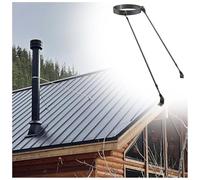 Set di supporto universale per tubi del camino in acciaio inossidabile, adatto a tubi da 100 mm, 120 mm, 150 mm, 250 mm, montaggio a parete per tubi della stufa a legna (diametro 160 mm)