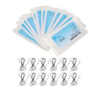 Set di suture da 12 pezzi, kit di sutura con filo di seta con pratica di ferite con ago curvo per clinica veterinaria