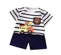 Set di T-Shirt a Maniche Corte per Bambini e Bambine, Set di Pantaloncini a Maniche Corte per Bambini e Bambine, Due pezzi1 H