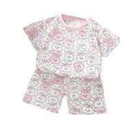 Set di T-Shirt a Maniche Corte per Bambini e Bambine, Set di Pantaloncini a Maniche Corte per Bambini e Bambine, Due pezzi1 H
