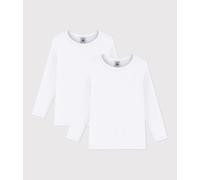 Set di T-shirt a maniche lunghe per bambini in cotone tinta unita Petit Bateau - multicolore - Taglia 14 anni 14A multicolore
