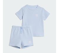 SET DI T-SHIRT CORTE REGULAR WAFFLE Crystal Sky 3-6M
