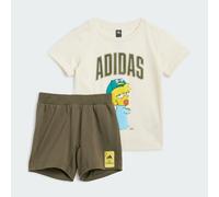 Set di T-shirt dei Simpson per bambini e bambine Cream White 2-3A